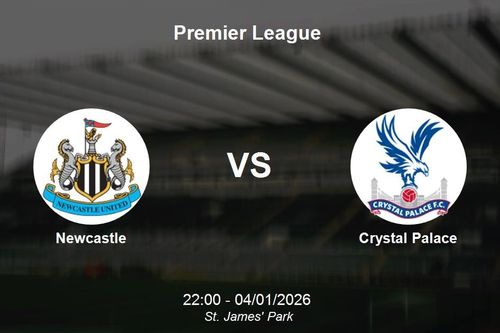 Nhận định Newcastle vs Crystal Palace - Đại chiến căng thẳng tại St. James' Park