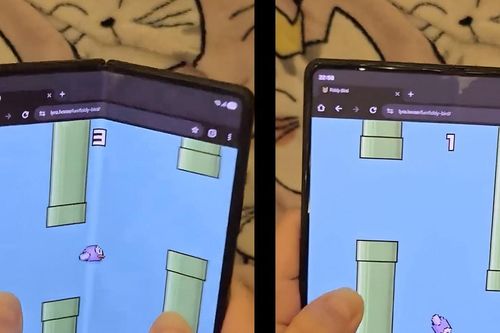 Trải nghiệm Foldy Bird: Cách chơi Flappy Bird độc đáo bằng hành động gập mở điện thoại