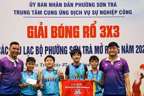 Giải bóng rổ 3x3 phường Sơn Trà mở rộng: Đội Tây Sơn Thăng Long và BDC 3 vô địch