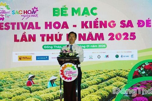 Bế mạc Festival Hoa - Kiểng Sa Đéc lần thứ II năm 2025: Khẳng định vị thế 'Thủ phủ hoa' Sa Đéc