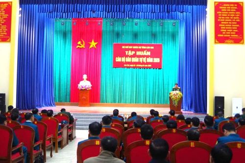 Bộ Chỉ huy Quân sự tỉnh khai mạc lớp tập huấn cán bộ dân quân tự vệ năm 2026