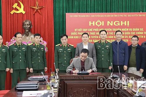 Ký kết quy chế phối hợp tuyên truyền nhiệm vụ quân sự - quốc phòng
