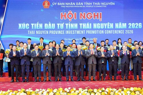 Thái Nguyên trao chứng nhận và cam kết đầu tư cho 31 dự án, tổng vốn 4,4 tỷ USD