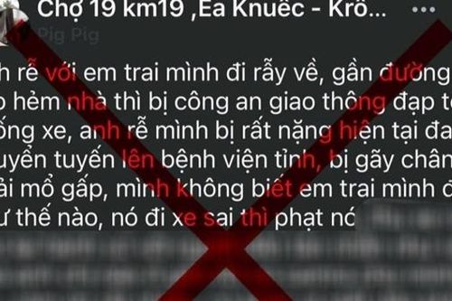 Không có chuyện CSGT đạp xe người dân bị ngã gây thương tích