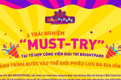 6 trải nghiệm 'nhất định phải thử' tại Tổ hợp Công viên giải trí Bright Park