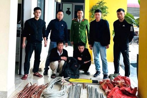 Bắt giữ 2 anh em ruột cùng nhau trộm dây cáp điện