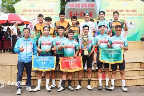 Đội Võ Đắc Đồng Nai vô địch đồng đội Giải đua xe đạp toàn quốc 'Về Phước Long xây chiến thắng' năm 2026
