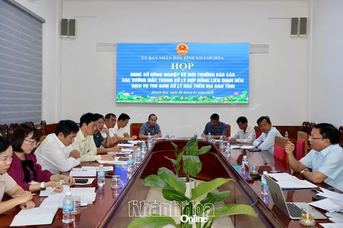 Tháo gỡ vướng mắc liên quan đến dịch vụ thu gom, xử lý rác thải
