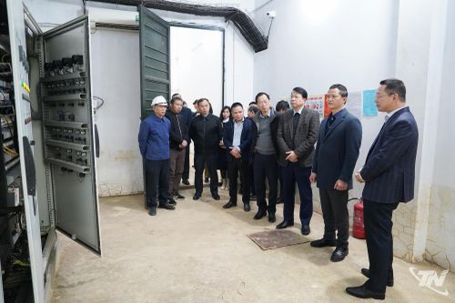 Chủ tịch UBND tỉnh Thái Nguyên kiểm tra 2 dự án ODA về thoát nước, xử lý nước thải