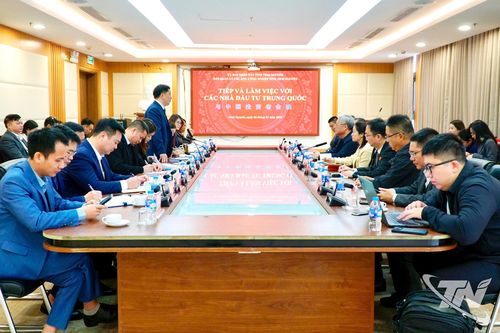 Nhiều doanh nghiệp Trung Quốc tìm hiểu cơ hội đầu tư vào các khu công nghiệp Thái Nguyên