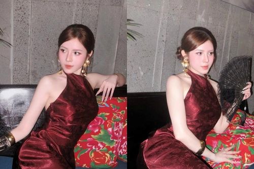 'Nữ tiếp viên hàng không vạn người mê' diện sườn xám đẹp miễn chê