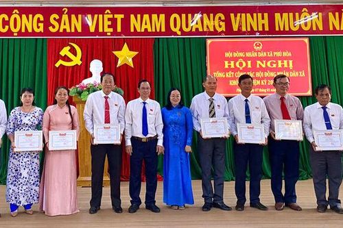Xã Phú Hòa tổng kết hoạt động HĐND xã nhiệm kỳ 2021 - 2026