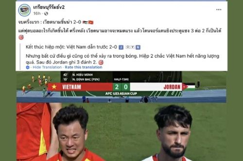 Thắng thuyết phục Jordan, U23 Việt Nam khiến fanpage Thái Lan quay xe thừa nhận vị thế số 1
