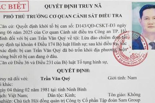 Truy nã Chủ tịch Hội đồng quản trị Tập đoàn Sam Group