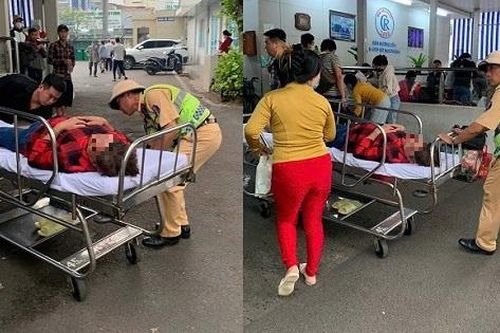 Trên cao tốc, CSGT mở đường đưa bệnh nhân tim nguy kịch đi cấp cứu
