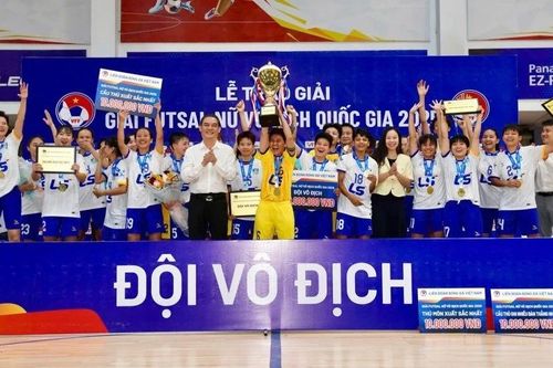 Thái Sơn Nam Thành phố Hồ Chí Minh lần thứ ba liên tiếp vô địch Giải futsal nữ quốc gia