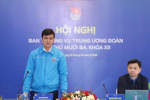 Khai mạc Hội nghị Ban Thường vụ Trung ương Đoàn lần thứ 13, khóa XII