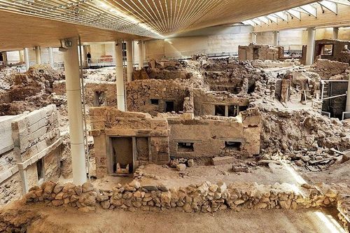 Đô thị cổ Minoan hiện nguyên hình dưới lớp tro núi lửa