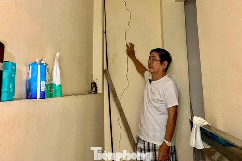 Tường nhà nứt toác, nhiều hộ dân Đà Nẵng bất an
