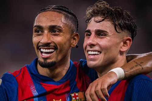 Barca thắng 5 sao ở Siêu cúp: Vui chơi cùng Raphinha
