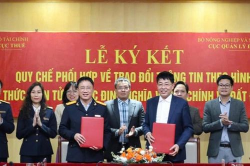 Liên thông dữ liệu điện tử trong xác định nghĩa vụ tài chính về đất đai
