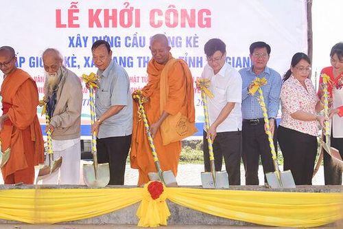 Xã Giang Thành khởi công xây cầu giao thông nông thôn
