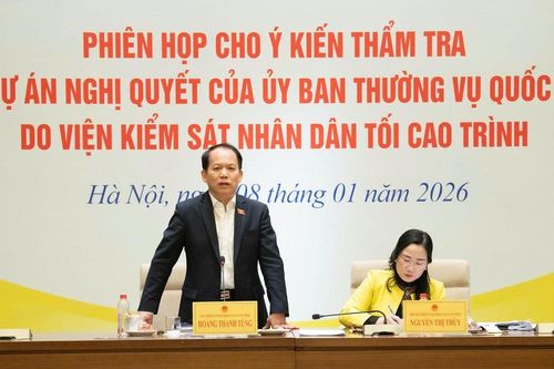 Thường trực Ủy ban Pháp luật và Tư pháp thẩm tra 2 dự án nghị quyết