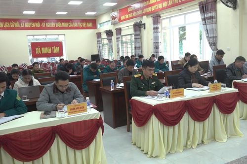 Xã Minh Tâm triển khai công tác quốc phòng, quân sự địa phương năm 2026