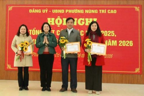 Đảng ủy - UBND phường Nùng Trí Cao triển khai nhiệm vụ năm 2026