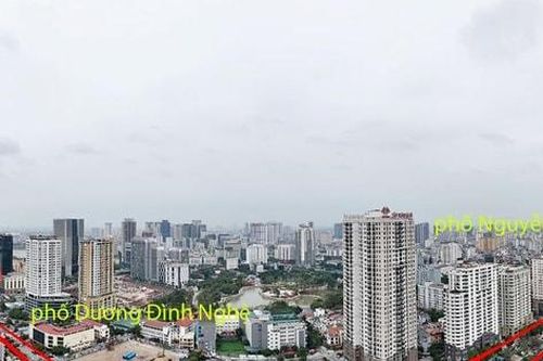 Khu vực thuộc diện bị cưỡng chế thu hồi đất phục vụ thi công Vành đai 2,5 tại phường Cầu Giấy