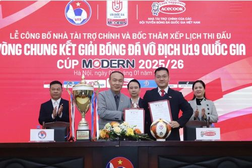 Công bố vòng chung kết U19 quốc gia - Cúp Modern 2025/26