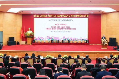 Phú Thọ triển khai nhiệm vụ VHTTDL năm 2026: Lấy văn hóa làm nền tảng phát triển bền vững
