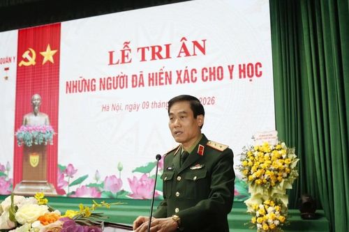 Học viện Quân y tri ân những người hiến xác cho y học