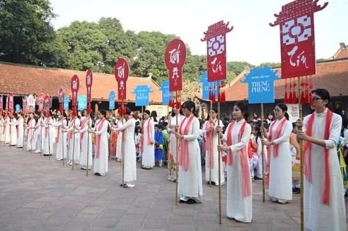 950 học sinh tham gia diễu hành kỷ niệm 950 năm Văn Miếu-Quốc Tử Giám