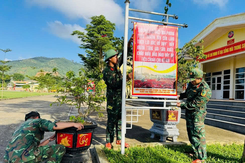 Doanh trại thay 'áo mới' đón Xuân Bính Ngọ