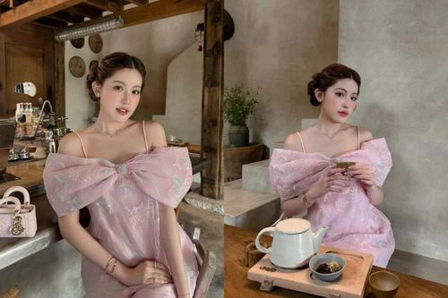 Hot girl Tăng Mỹ Hàn háo hức chờ Tết với bộ ảnh thưởng trà đoan trang
