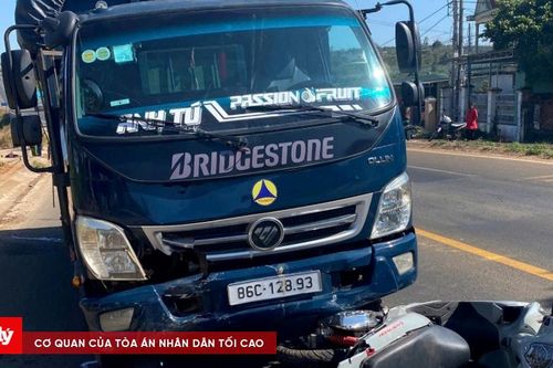Hai vợ chồng bị xe tải tông tử vong
