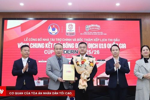 VCK U19 Quốc gia – Cúp Modern 2025/26 chính thức khởi tranh từ 14/1
