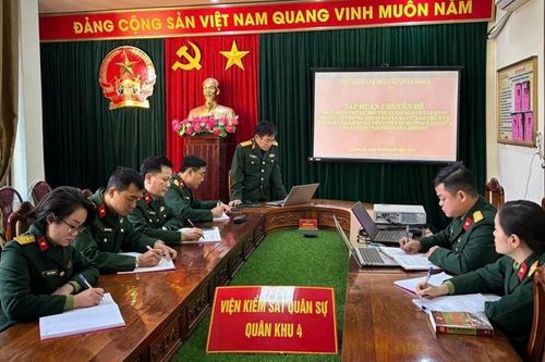 VKSQS Quân khu 4 đẩy mạnh học tập tại chức, lấy công tác tự đào tạo, bồi dưỡng tại đơn vị làm trọng tâm