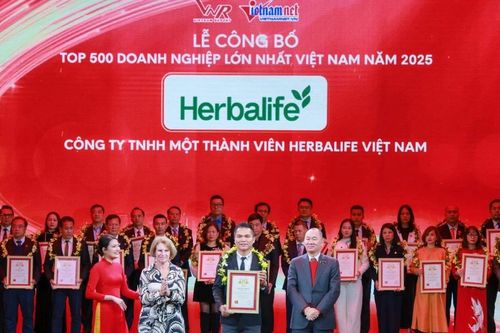 Herbalife Việt Nam liên tiếp góp mặt trong top 500 doanh nghiệp lớn nhất