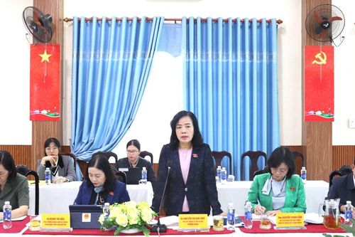 Đoàn khảo sát Ủy ban Văn hóa và Xã hội của Quốc hội làm việc với phường Hòa Cường về triển khai chính sách pháp luật bình đẳng giới