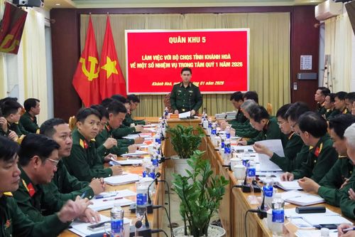 Quân khu 5 kiểm tra công tác quân sự, quốc phòng tại Khánh Hòa