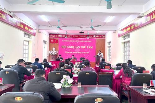 Ban Chấp hành Đảng bộ xã Mường Kim khóa I tổ chức Hội nghị lần thứ tám
