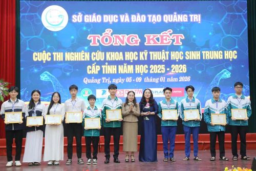 120 dự án đoạt giải Cuộc thi Nghiên cứu khoa học kỹ thuật cấp tỉnh dành cho học sinh trung học