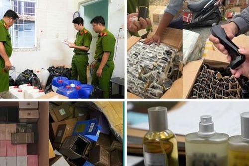 Công an TP Cần Thơ bóc gỡ đường dây sản xuất, buôn bán nước hoa giả