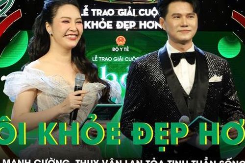 MC Vũ Mạnh Cường, Thụy Vân lan tỏa tinh thần sống khỏe tại Lễ trao giải cuộc thi 'Tôi khỏe đẹp hơn' lần 4