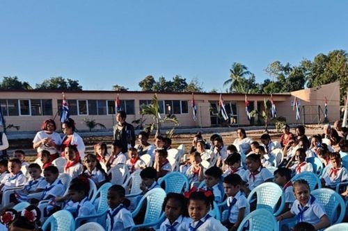 Khánh thành Trường Tiểu học do Việt Nam tài trợ tại làng Bến Tre, Cuba