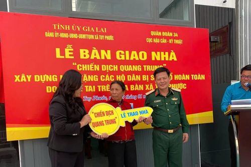 Cục Hậu cần - Kỹ thuật, Quân đoàn 34 bàn giao nhà tại xã Tuy Phước