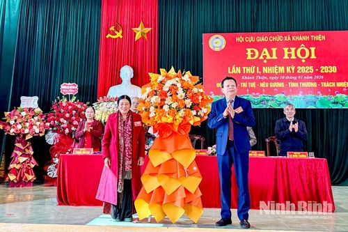 Đại hội đại biểu Hội Cựu giáo chức xã Khánh Thiện lần thứ I, nhiệm kỳ 2025 - 2030