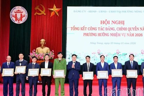 Phường Nông Trang triển khai nhiệm vụ năm 2026